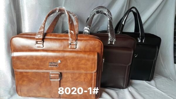 MontBlanc PU Leather Business Handbag 14/15 Inches 8020-1