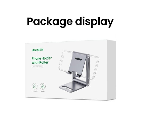 UGreen 80708 Phone Stand Adjustable Aluminum Mobile Phone Holder for Desk