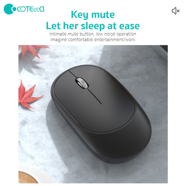Coteci 84001-TS Universal Bluetooth+Wireless Mouse