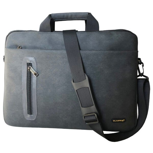 Sumffis SS-0336 Soft PVC PU Leather Material Laptop Bag 14 Inch