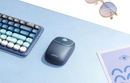 Ugreen 90538 Wireless Mouse, 4 Silent Buttons, Bluetooth 5.0 2.4G with USB Mini Receiver Wireless Mice, 4000DPI