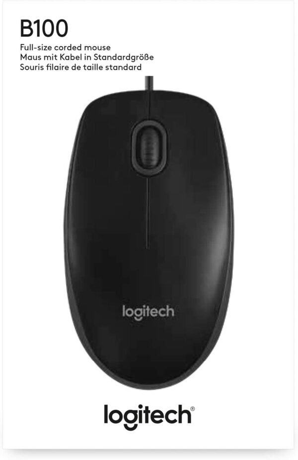Logitech  B100 Optical USB Wired Mouse