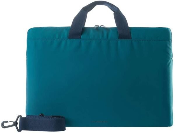 Tucano Minilux Sleeve Bag 15.6″ Blu Petrolio With Handle