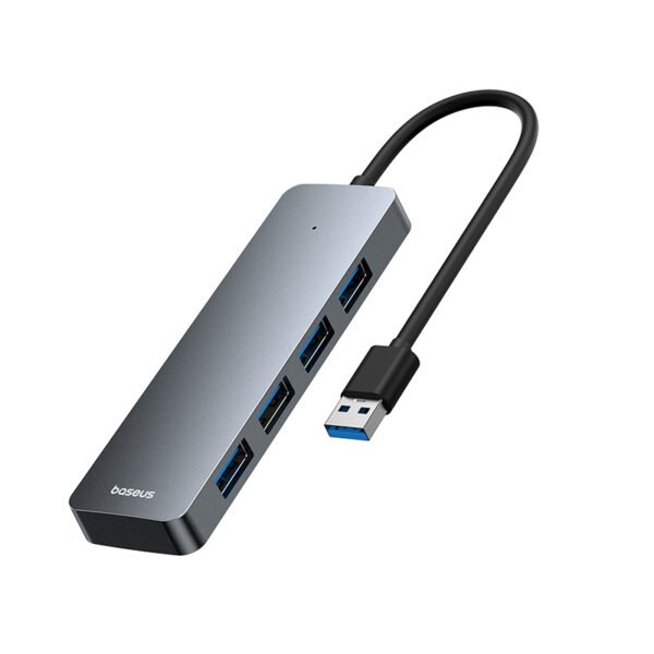 Baseus UltraJoy Series 4- Port HUB Lite 15cm Space Grey（USBA to USB3.0*4)