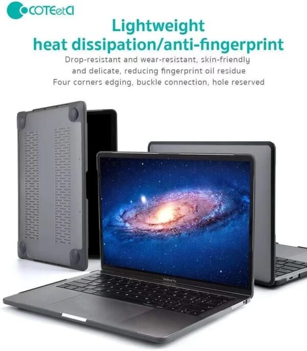 Coteci Tpu Frame+ PC Frosted Shell For Macbook 13.3 Air M1 2020 (A2337,A2179)