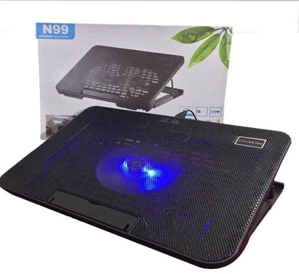 N99 F1 USB Single Fan Hollow Carved Design Heat Dissipation Laptop Cooling Pad