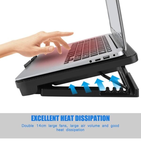 N99 F1 USB Single Fan Hollow Carved Design Heat Dissipation Laptop Cooling Pad