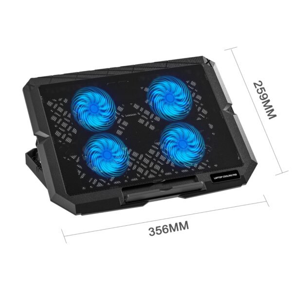 X4 Cooling Pad for Laptop up to 15″ with 4 Fans