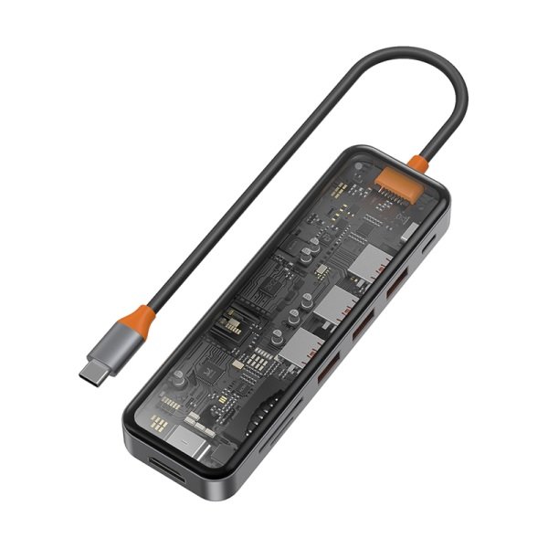 WIWU CYBER 7 IN 1 TRANSPARENT USB-C HUB