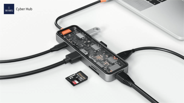 WIWU CYBER 8 IN 1 TRANSPARENT USB-C HUB