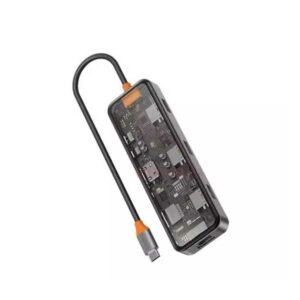 WIWU CYBER 8 IN 1 TRANSPARENT USB-C HUB