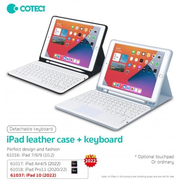 COTECi  Keyboard Pad Case  Detachable For Ipad