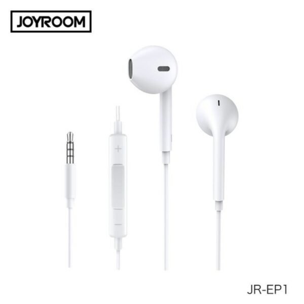 JOYROOM JR-EP1 3.5MM PLUG CLASSIC WIRE IN-EAR EARPHONE WHITE