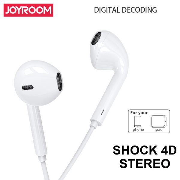 JOYROOM JR-EP3 Wired Lightning Earphone White