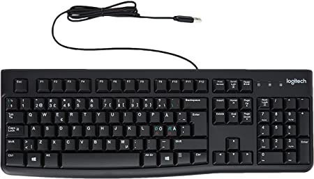Logitech K120 USB Wired Keyboard Black