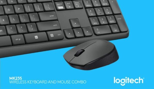 Logitech MK235 Wireless Keyboard and Mouse Combo Black
