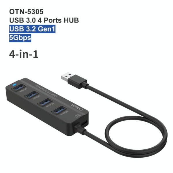 Onten OTN-5305 4-Port USB3.0 4-in-1 HUB Docking Station