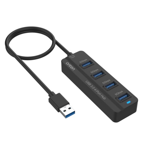 Onten OTN-5305 4-Port USB3.0 4-in-1 HUB Docking Station