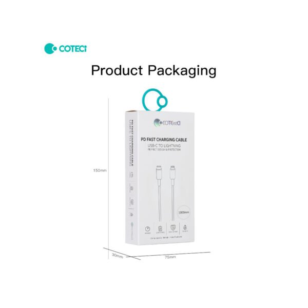 COTECi PD Fast charging cable Type C to Lightning (Iphone)