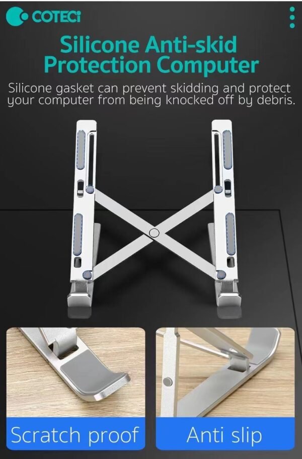 Coteci SD58 Aluminum Alloy Universal Portable Foldable Laptop Stand