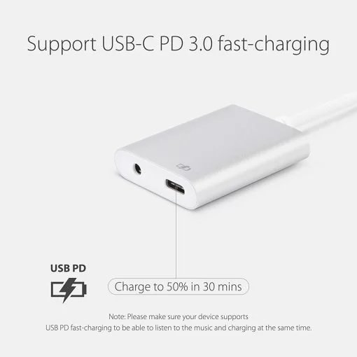 Moshi USB-C Digital Audio Adapter with Charging 99MO084249