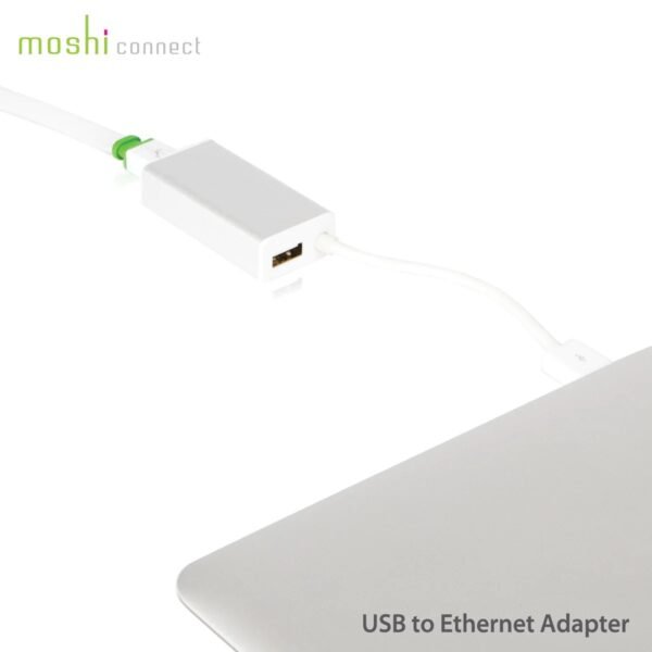 MOSHI USB 3.0 TO GIGABIT ETHERNET ADAPTOR WITH  USB PORT 99MO023209