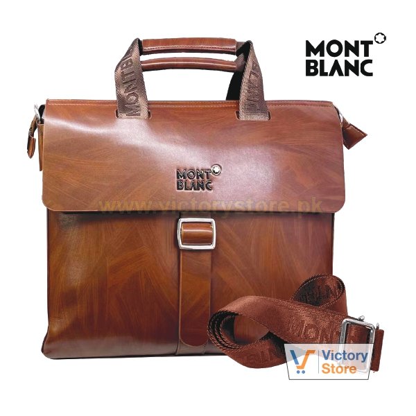 MontBlanc PU Leather Business Handbag 13/14 Inches 3308-1V