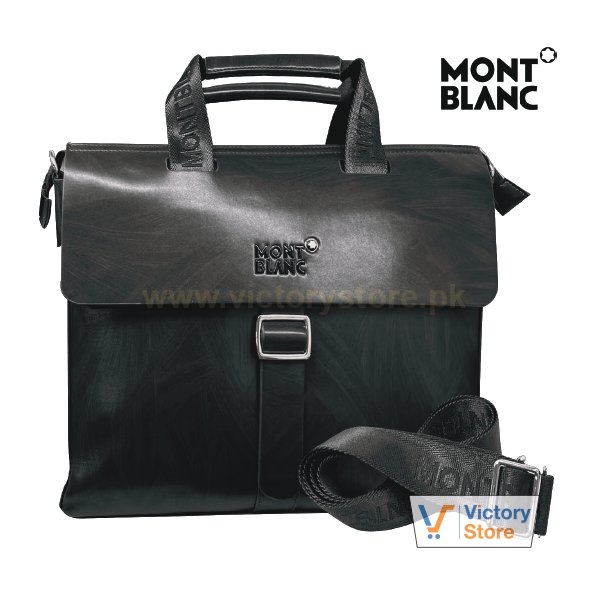 MontBlanc PU Leather Business Handbag 13/14 Inches 3308-1V