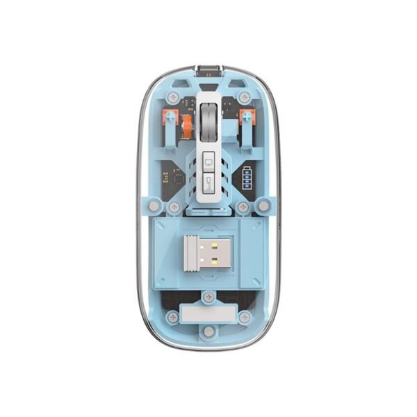 Wiwu WM105 Crystal RGB LED Backlit Transparent Design Mouse