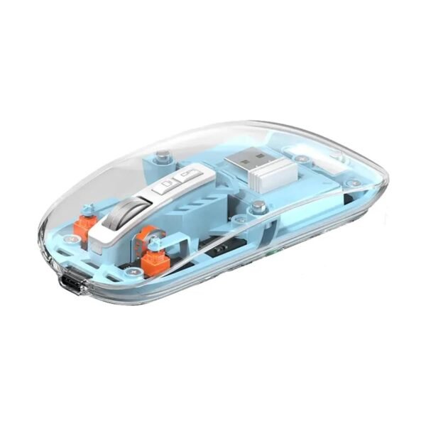 Wiwu WM105 Crystal RGB LED Backlit Transparent Design Mouse