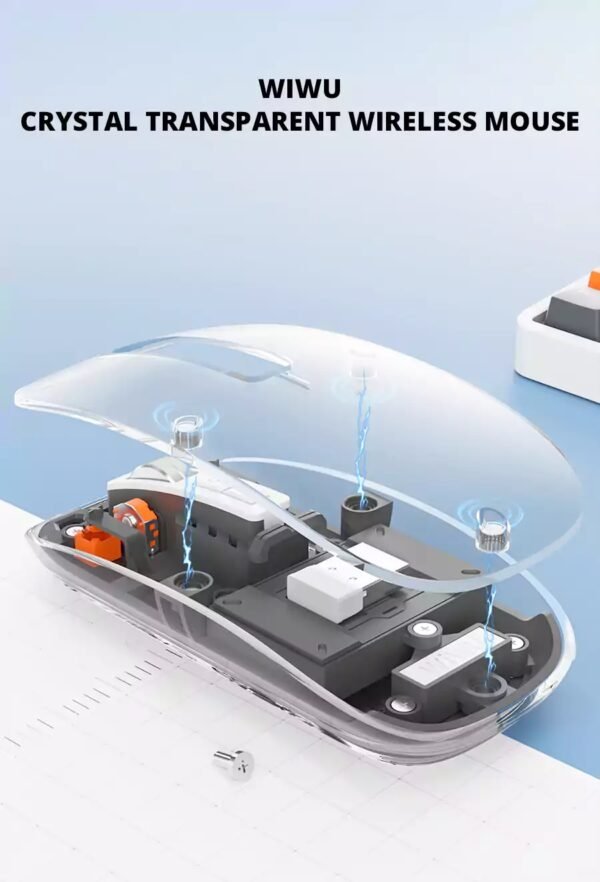 Wiwu WM105 Crystal RGB LED Backlit Transparent Design Mouse