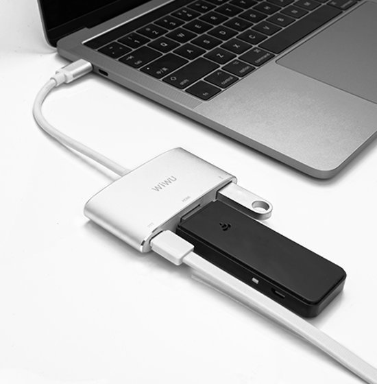 WIWU C2H 3 in 1, Type C+Hdmi+Usb 3.0