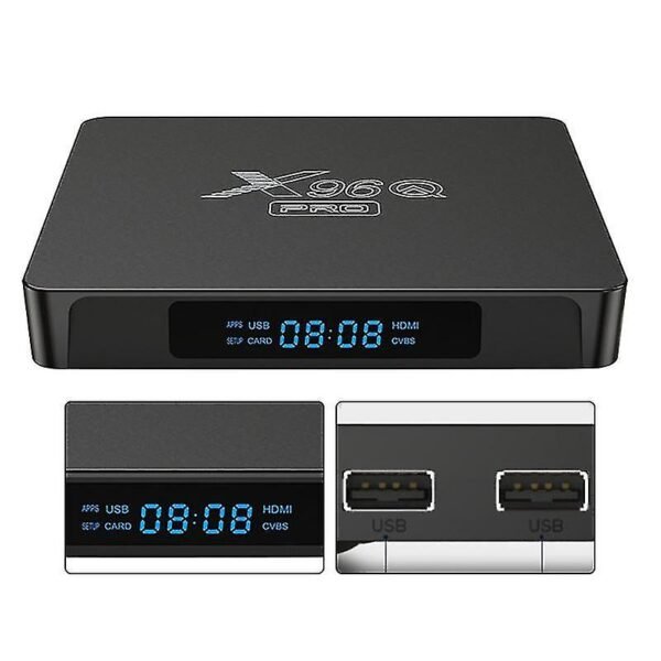 X96q Pro Smart Tv Box 4GB RAM 64GB ROM Allwinner H313 Quad Core Support 4K