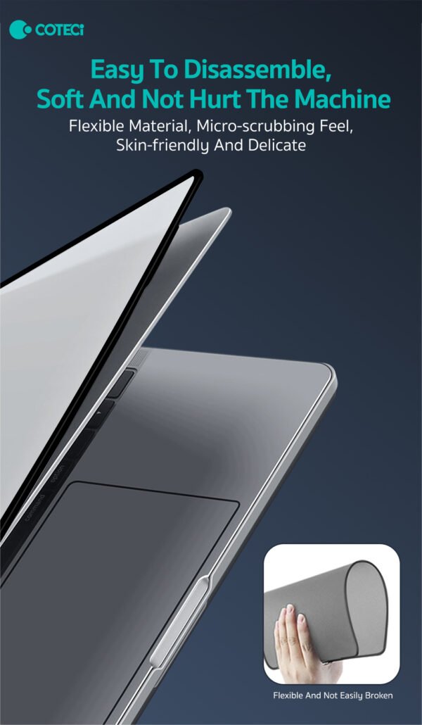 Coteci Tpu Frame+ PC Frosted Shell For Macbook 13.3 Air M1 2020 (A2337,A2179)