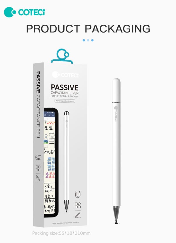 Coteci Universal Passive Capacitive Stylus Pen Compatible with All