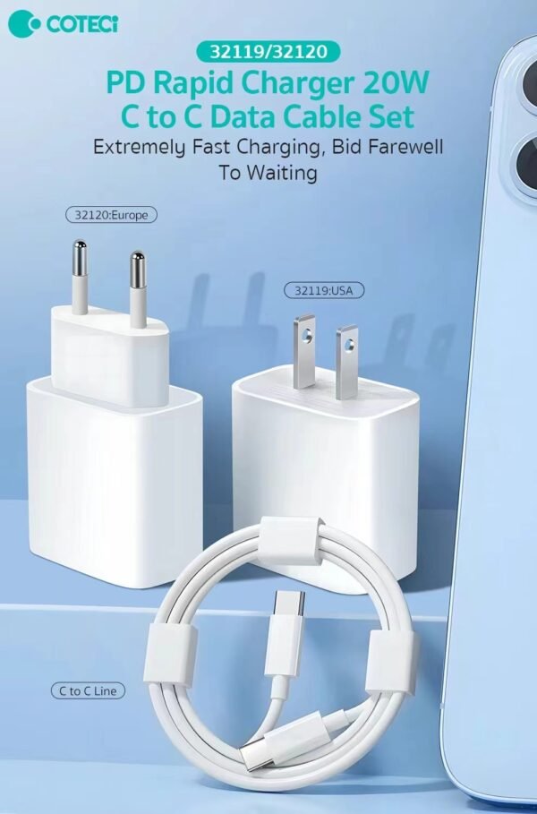 Coteci Pd Power Fast Charging 20W with Cable