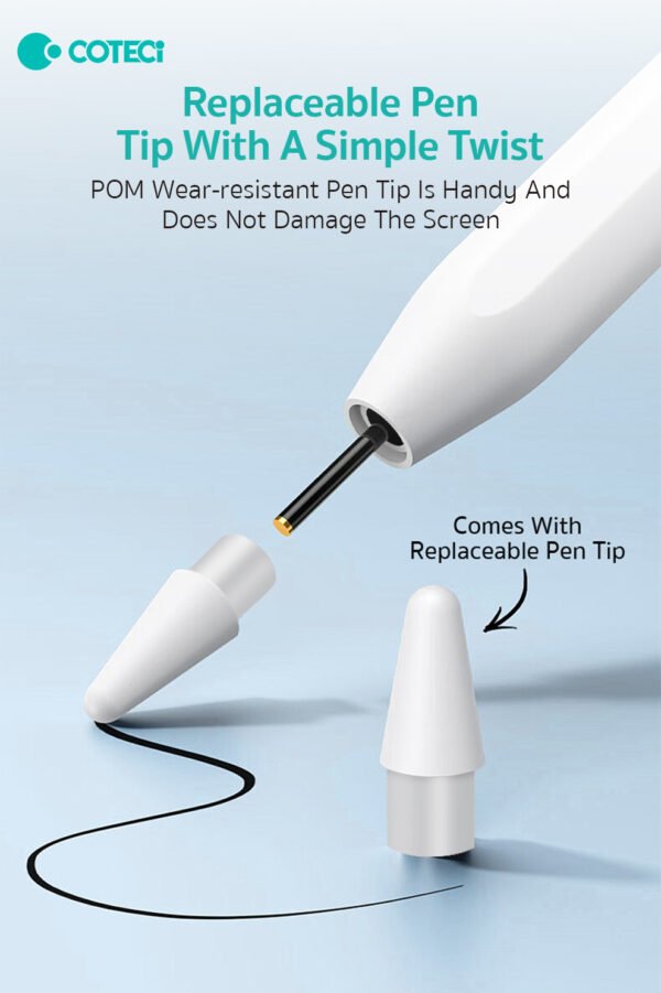 COTECi P6 stylus for iPad, Apple pencil Magnetic
