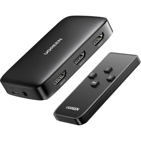 UGREEN 80125 HDMI SWITCHER 3 IN 1 OUT 4K @ 30HZ