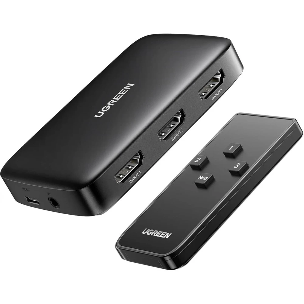 UGREEN 80125 HDMI SWITCHER 3 IN 1 OUT 4K @ 30HZ