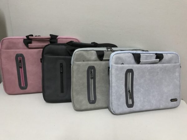 Sumffis SS-0336 Soft PVC PU Leather Material Laptop Bag 14 Inch