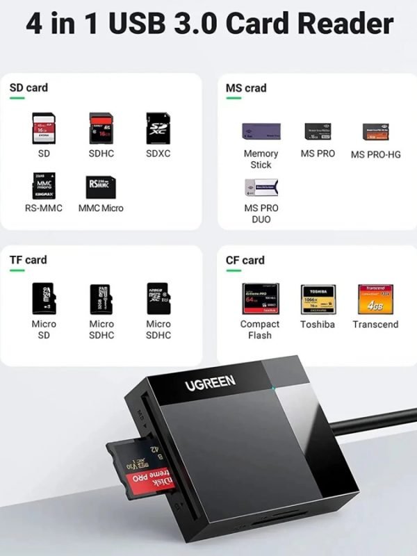 Ugreen 30333 USB 3.0 All-in-One Card Reader