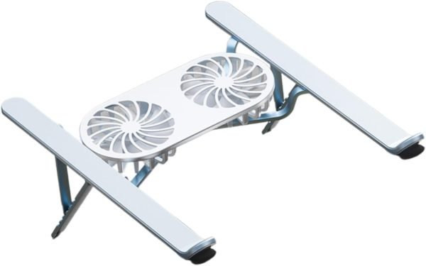 Ergonomic Laptop Holder with Multi Angles Adjustment, Aluminum Cooling Bracket