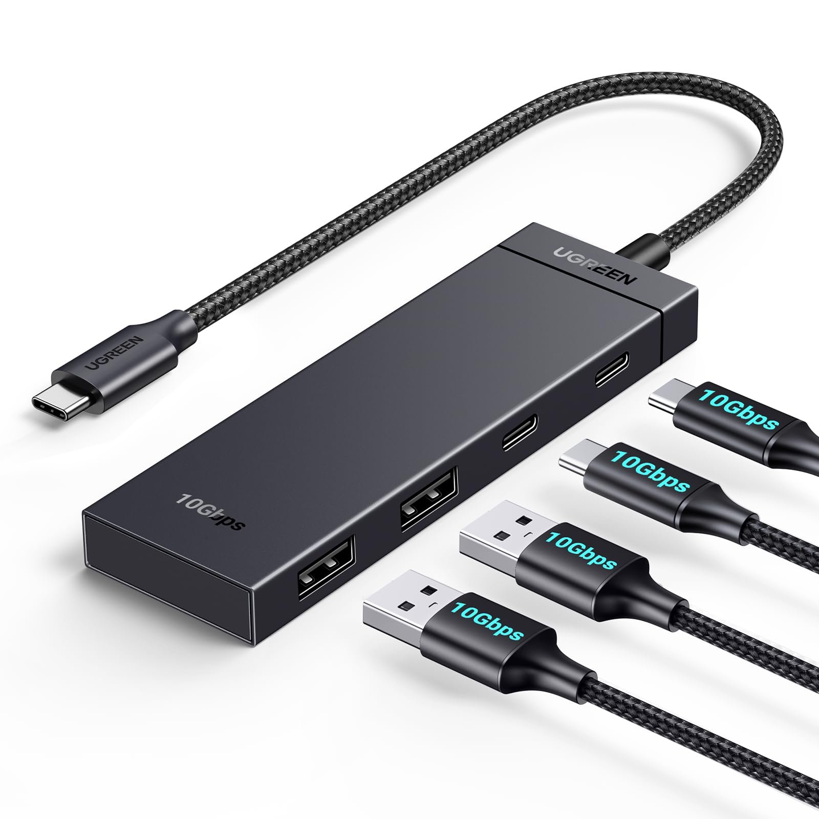 UGREEN 35583 10Gbps 4-in-1 USB 3.2 Adapter Gen 2 with 2 USB-C 3.2 and 2 USB-A 3.2