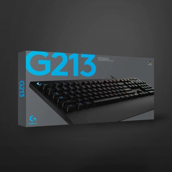 Logitech G213 Gaming Keyboard with RGB Lighting & Anti-Ghosting
