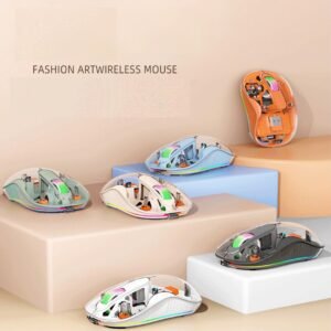 Vtech M333 Wireless Bluetooth Tri-Mode Mouse Type-C Rechargeable LED USB Computer Mouse Dual Adapter Mice For Mac Laptop PC