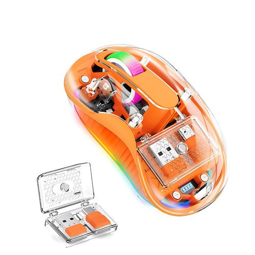 Vtech M333 Wireless Bluetooth Tri-Mode Mouse Type-C Rechargeable LED USB Computer Mouse Dual Adapter Mice For Mac Laptop PC