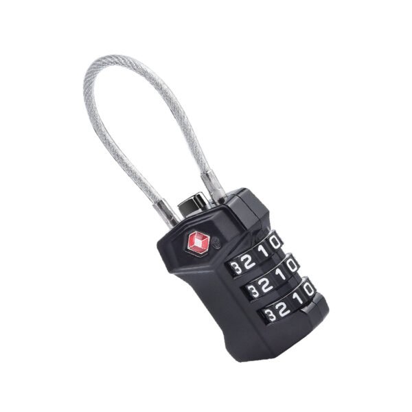 COTECi Zinc Alloy TSA Customs Combination Lock Steel-wire version