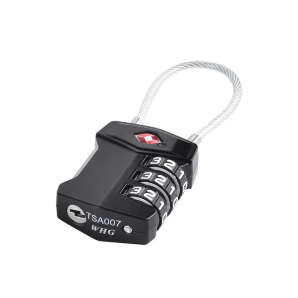 COTECi Zinc Alloy TSA Customs Combination Lock Steel-wire version