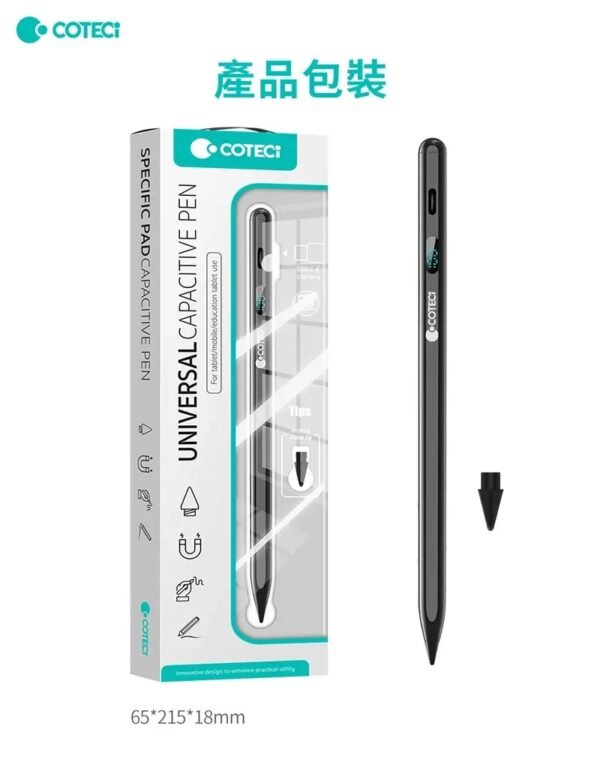 Coteci P7 Universal Pencil Compatible with iOS & Android Tablets USB-C Charging Magnetic