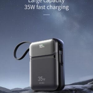 WiWU Wi-P052 Galaxy Power bank 10000mah 35W Fast Power bank with cable